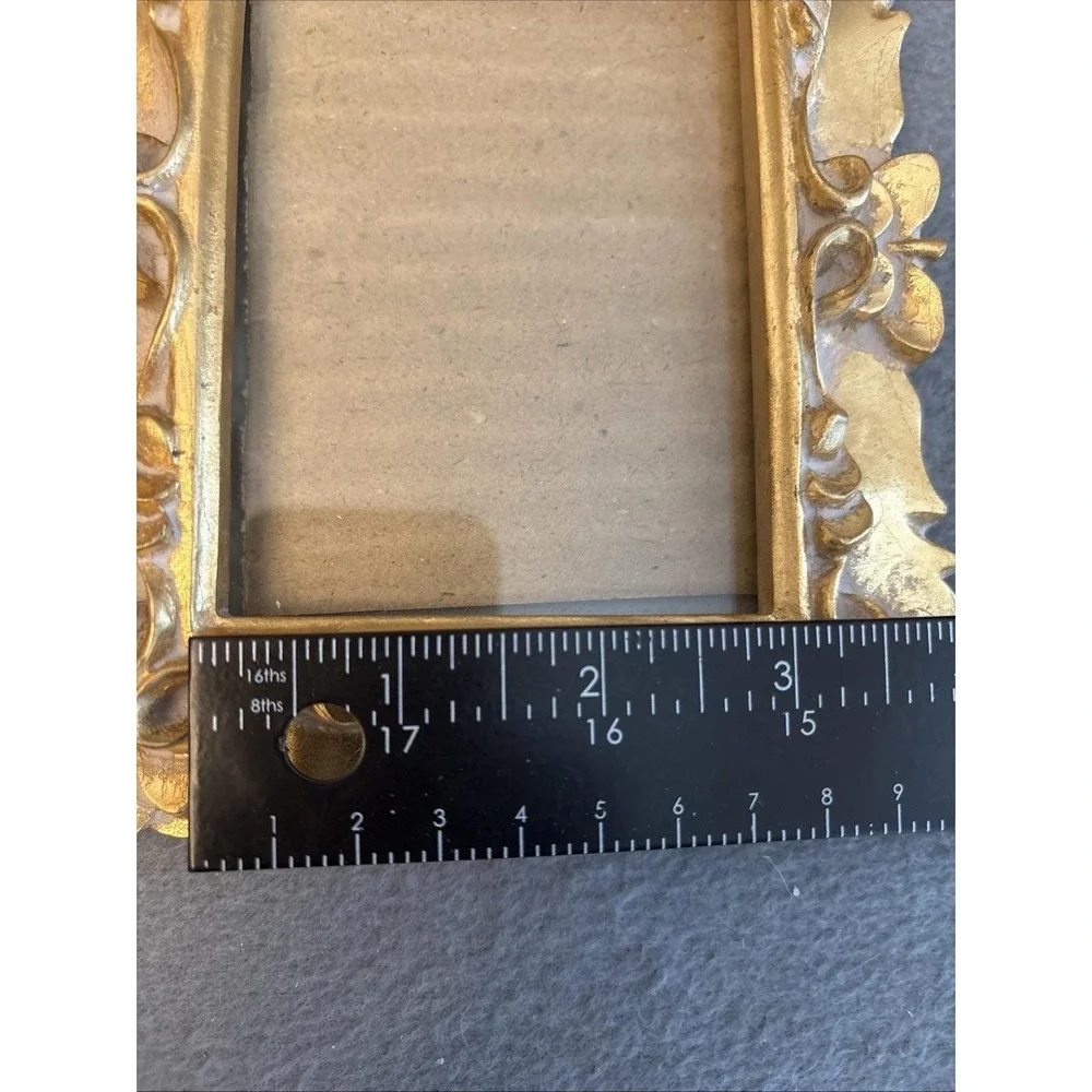 Ornate Picture Frame Resin Luxury Photo Frame Gold Photo SZ 3 X 4.5‎ - 6.5 X 5.5